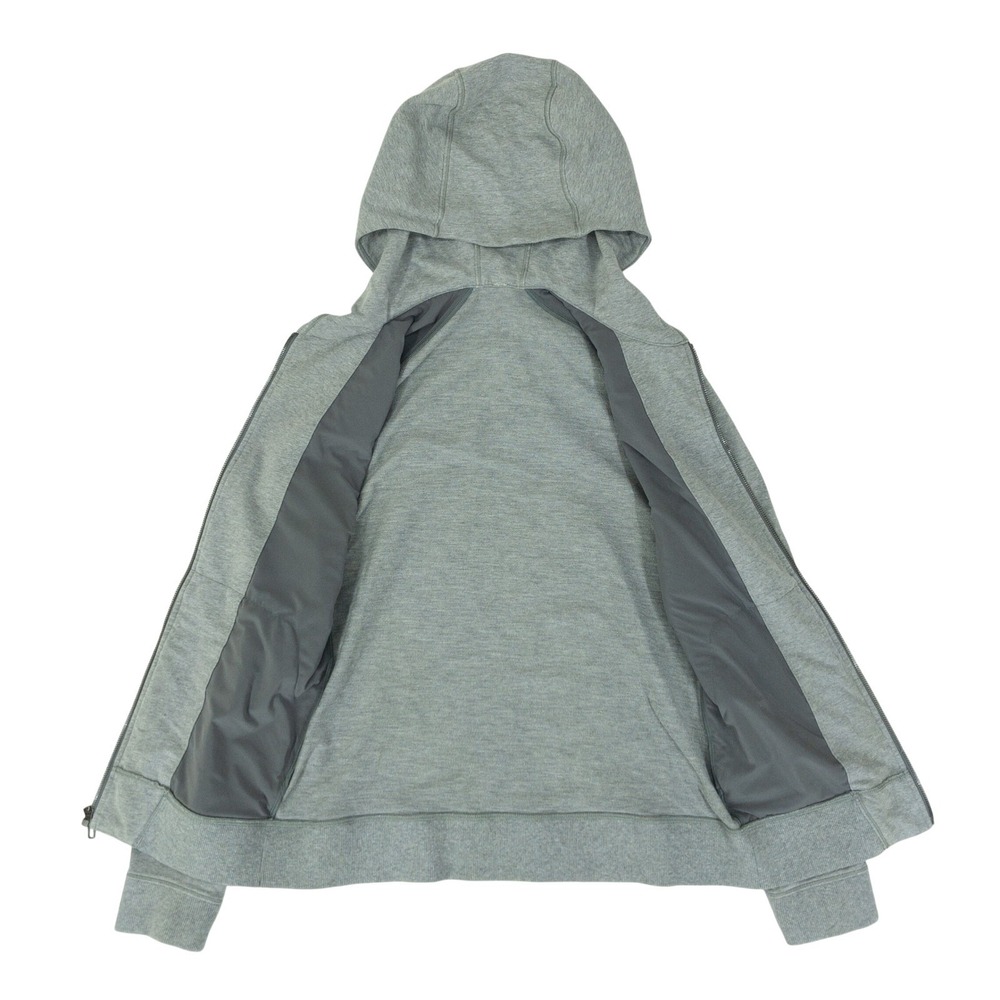 Lululemon Cross Cut Zip Up Hoodie Mens Small Grey Heathered Full Zip Pocket - Picture 10 of 16